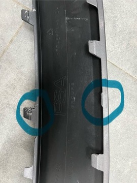 LIŠTA HORNÍ NÁRAZNÍKU PŘEDNÍ OPEL ASTRA L VI 22- 9839947780