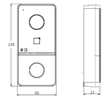 ВИДЕОТЕЛЕФОН Hikvision HiLook WiFi домофон KIS603-P / приложение IP-VIS-SLIM