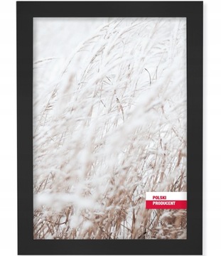 RAMKA DREWNIANA Na Zdjęcie 59,4x84,1cm A1 CZARNA RAMA Na Zdjęcie Plexi