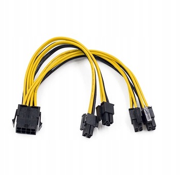 Adapter Przedłużacz Zasilania CPU/EPS 8PIN na 2x8(4+4)PIN EPS/CPU