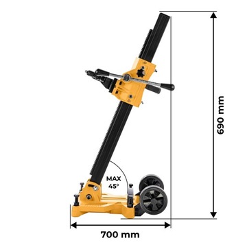 STATYW DO WIERTNICY WABROTECH WIERTNICA DIAMENTOWA BETONU WT45s OBEJMA 60MM