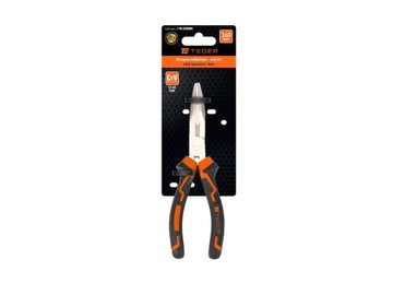 Szczypce wydłużone - odgięte 160 mm / TEGER