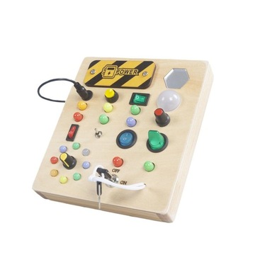 LED Busy Board Montessori Zabawka edukacyjna