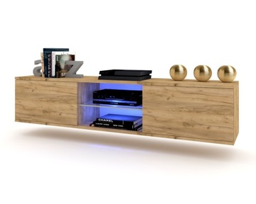Wisząca Szafka Komoda RTV GLORIA Dąb Craft 180