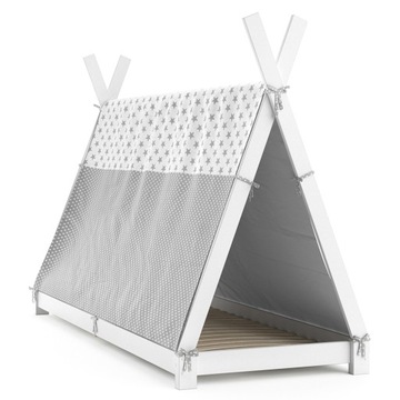 ŁÓŻECZKO TIPI 200X90 BIAŁE Z POKROWCEM VITALISPA