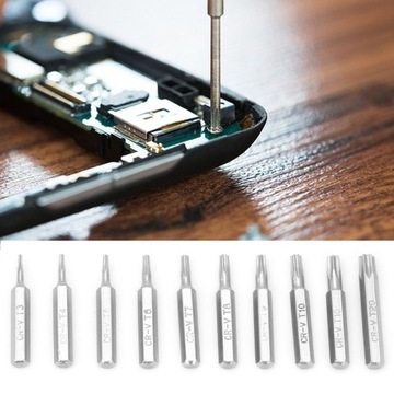 Zestaw bitów gwiazdowych 4mm 10 sztuk T3-T20