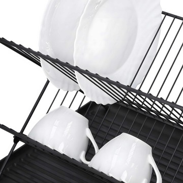 SUSZARKA DO NACZYŃ SKŁADANA OCIEKACZ STOJĄCA DUŻA