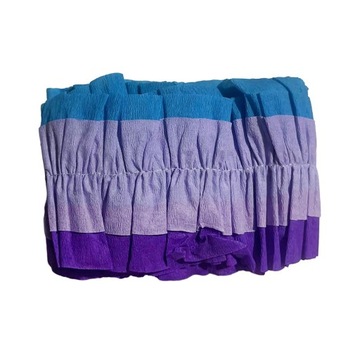 2 szt. Rolka papieru zmarszczkowego Dekoracja wielkanocna Zasłona ślubna niebiesko-fioletowa