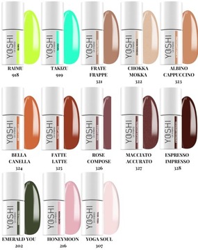 YOSHI HYBRID POLISH СМЕСЬ ЦВЕТОВ НА ВЫБОР ИЗ 6 МЛ