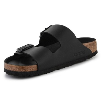 Czarne Syntetyk Buty Klapki Birkenstock r.41