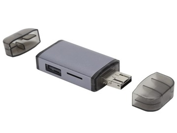КОМПАКТНОЕ СЧИТЫВАНИЕ КАРТ ПАМЯТИ SD/TF MAX. USB-порты емкостью 2 ТБ USB-C microUSB