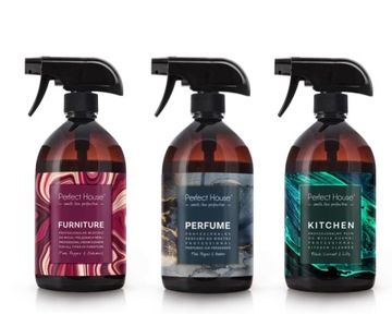 PERFECT HOUSE ZESTAW PERFUMY AMBER/MEBLE/KUCHNIA