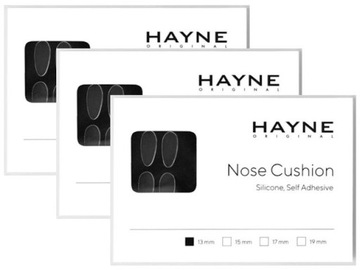 3 x NOSKI DO OKULARÓW Hayne Naklejki Silikonowe 13 mm 4szt
