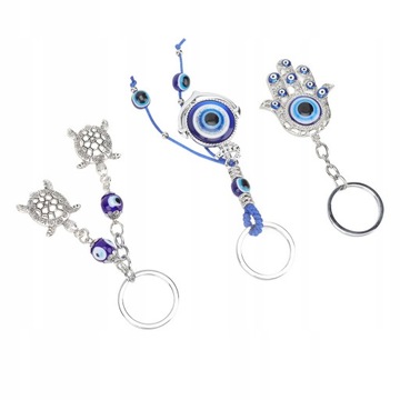 3 szt. Evil Eye brelok żywe kolory Evil Eye Style