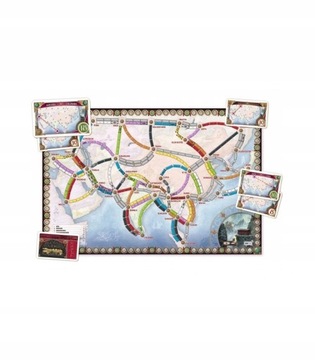 СЕМЕЙНАЯ игра Садитесь в поезд Коллекция карт ASIA