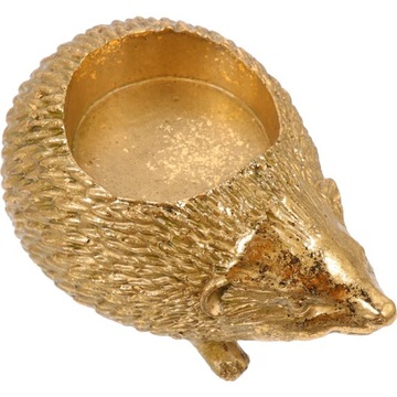 Набор декоративных подсвечников с золотым ёжиком 3