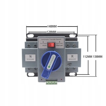 АВТОМАТИЧЕСКИЙ ПЕРЕКЛЮЧАТЕЛЬ ПИТАНИЯ 2P 63A AC 230В