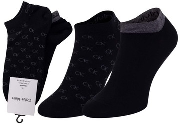 CALVIN KLEIN SKARPETKI STOPKI 2 PARY BLACK r.39-42