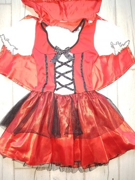 КОСТЮМНОЕ ПЛАТЬЕ КРАСНАЯ ШАПОЧКА 6-7 лет