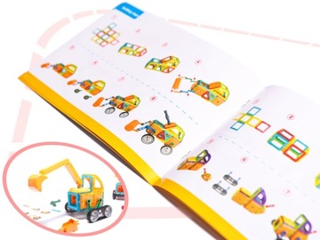 ОБРАЗОВАТЕЛЬНЫЕ МАГНИТНЫЕ БЛОКИКИ ВОЛШЕБНЫЙ МАГНИТ МАГНИТНЫЕ ПАЛОЧКИ 162 ЭЛЕМЕНТА