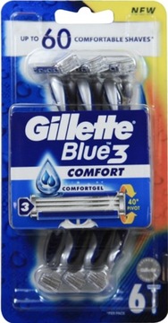 БРИТВА GILLETTE BLUE 3 COMFORT 6 ШТ. 3 лезвия