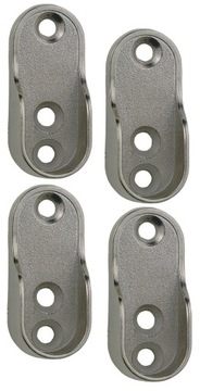 4X UCHWYT WSPORNIK DRĄŻKA OWALNEGO DO SZAFY RURKI