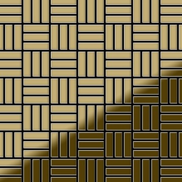 ALLOY Basketweave-Ti-GM Mozaika Tytan lustrzana