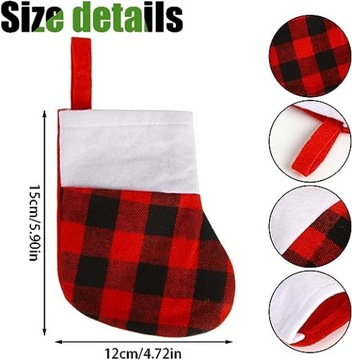 РОЖДЕСТВЕНСКИЕ НОСКИ ДЛЯ КАМИНА ПОДАРКИ 12X МИНИ