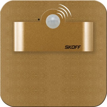 SKOFF Oprawka SALSA SHORT LED 2,4W 3000K 230V PIR - mosiądz mat