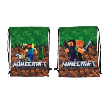 MINECRAFT worek szkolny na buty wzór W14