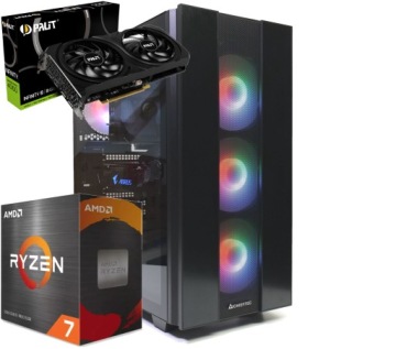 Pc pro hry! R7 5800X 32GB Rtx 5060 8GB M.2 Nvme 1TB 1000GB W11PRO Rgb