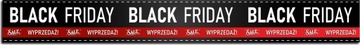 Naklejka BLACK FRIDAY SALE na witrynę sklep 100cm