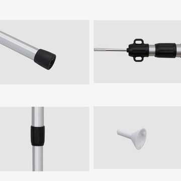 2 АЛЮМИНИЕВЫХ ПРОЧНЫХ СКЛАДНЫХ СТОЙКИ ДЛЯ ТЕНТЫ ПОДДЕРЖИВАЮТ И КРЕПЛЯЮТ ПАЛАТКУ