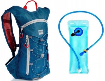 Plecak Rowerowy Spokey SPARK 5l odblaski bukłak niebieski