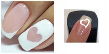 SF2 SZABLONY do ZDOBIENIA PAZNOKCI - SERDUSZKA