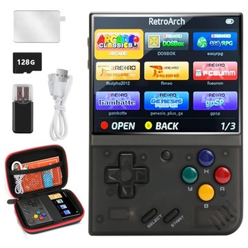 PRZENOŚNA KONSOLA RETRO DO GIER MIYOO Mini Plus Linux 128GB Wi-Fi 15000GIER