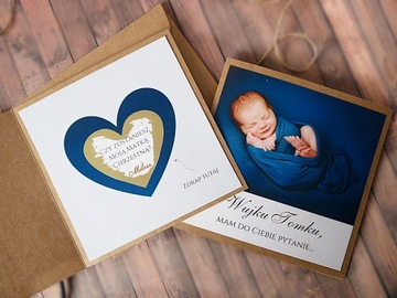 Скретч-карта для крестной мамы фото на крещение