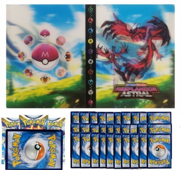 ALBUM KLASER POKEMON NA 240 KART+100 KART gratis+1