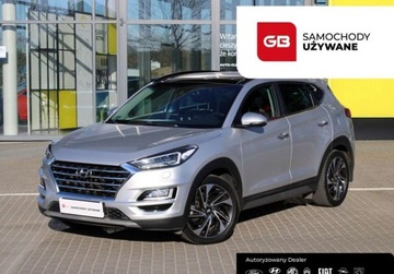Hyundai Tucson III SUV 1.6 T-GDI 177KM 2018 Hyundai Tucson 1.6 T-GDI 7DCT 4WD 177KM Premium SalonPL SerwisASO FVmarza
