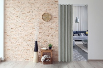 DRZWI HARMONIJKOWE 90cm Beton Mat MODUŁOWE SKŁADANE ŁAMANE
