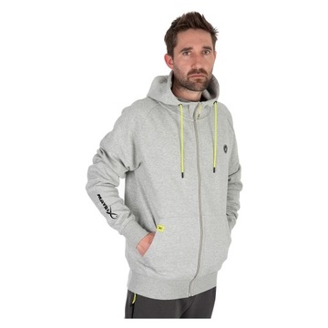 Bluza Wędkarska Matrix Full Zip Hoody Grey Lime r. XXL