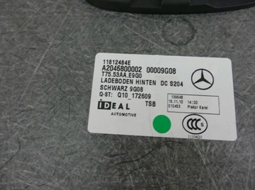 MERCEDES C W204 KOMBI BOCZEK PODŁOGA BAGAŻNIKA KPL