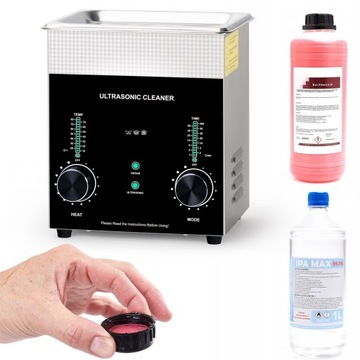 UNIWERSALNA MYJKA WANNA ULTRADŹWIĘKOWA Z GRZAŁKĄ 2L 160W ZESTAW