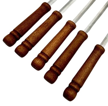 KIJKI KIJE DO OGNISKA GRILLA NIERDZEWNE 120CM 5 SZT WIDEŁKI + WIESZAK
