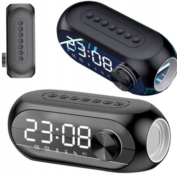 ZEGAR GŁOŚNIK RADIO KUCHENNE ALARM BlUETOOTH