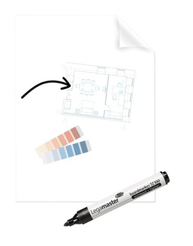 Legamaster Magic-Chart Clearboard folia -