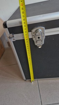 SKRZYNIA TRANSPORTOWA ALUMINIOWA CZARNA STAN DOBRY GWR