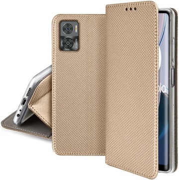 Чехол для Motorola Moto E22 E22i SMART MAGNET + СТЕКЛО