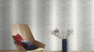 Tapeta 3D panel prążki paski szary srebro biały