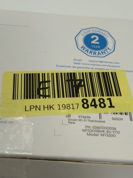 E7 Meross MTS200 HomeKit WiFi умный термостат